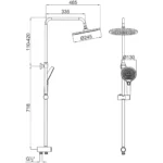Kale Rain Round Push Buton Yuvarlak Duş Barı