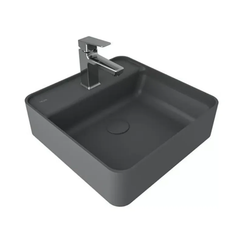 Kale Smartedge 45x45 Kare Lavabo Mat Antrasit Gri