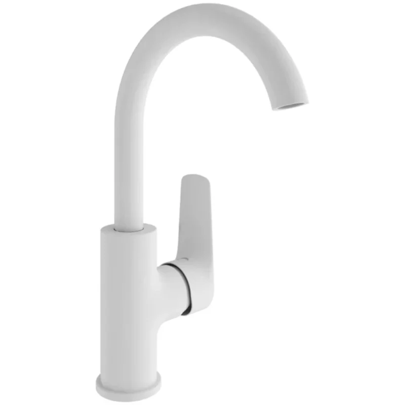 Kale Tandem Döner Borulu Beyaz Lavabo Bataryası