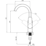 Kale Tandem Döner Siyah Mutfak Bataryası