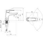 Kale Tandem H12 Altın Lavabo Bataryası
