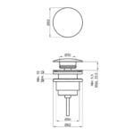 Kale Universal Sabit Yuvarlak Lavabo Süzgeci (Krom)