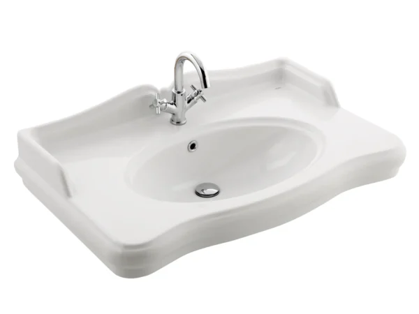 Kale Victorian 90x55.5 Etajerli Lavabo 3 Armatür Delikli