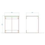 Kale Vista 76 cm Mat Beyaz Kapaklı Çamaşır Makinesi Dolabı