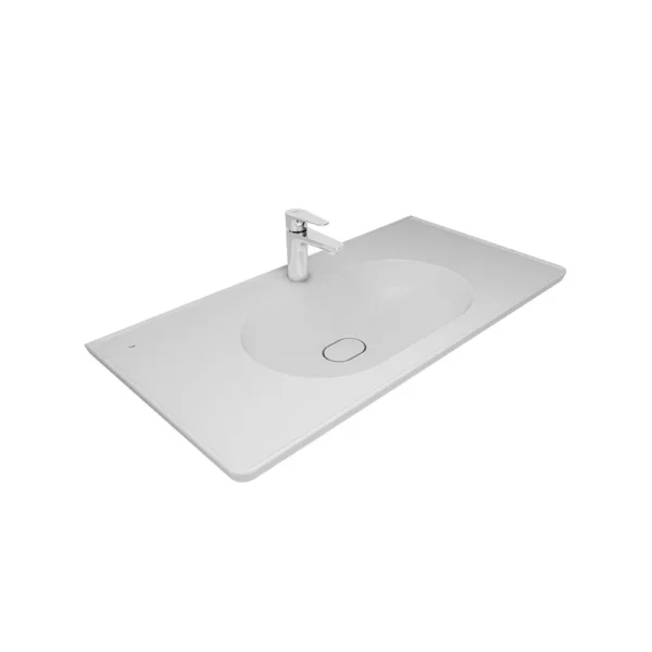 Kale Zero 2.0 100x50 Etajerli Lavabo Mat Beyaz