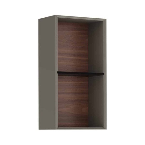 Kale Zero 2.0 28 cm Antrasit-Ceviz Üst Açık Raf Modülü