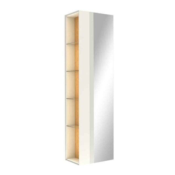 Kale Zero 2.0 50 cm Beyaz-Meşe Boy Dolabı