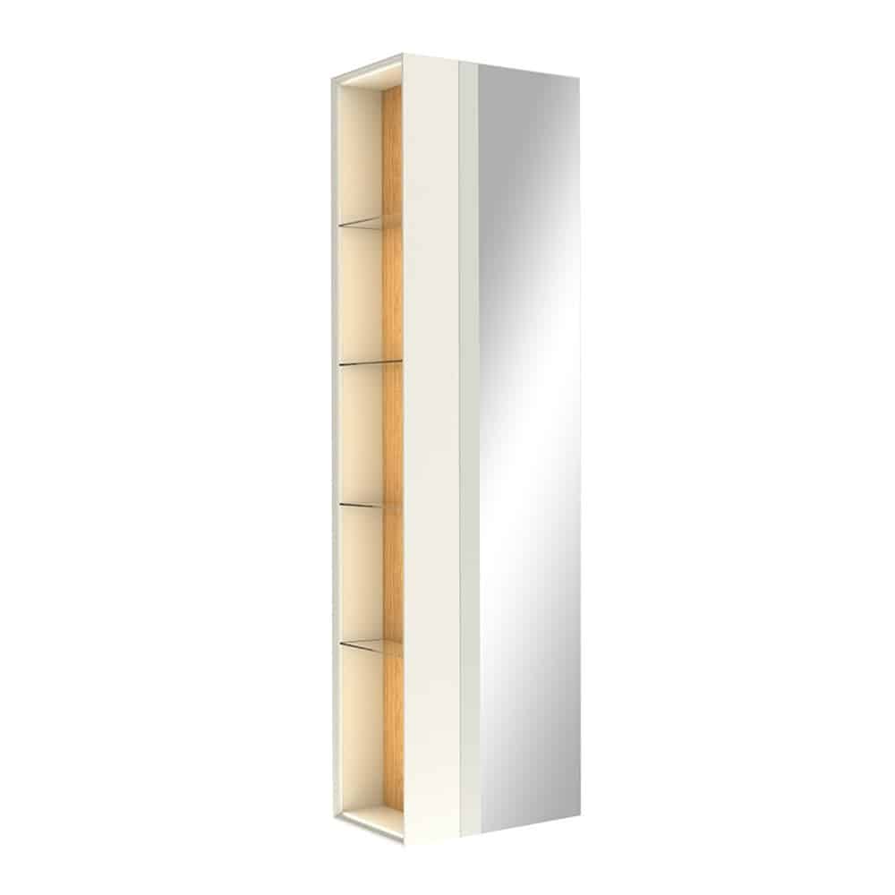 Kale Zero 2.0 50 cm Beyaz-Meşe Boy Dolabı Kale Zero 2.0 50 cm Beyaz-Meşe Boy Dolabı