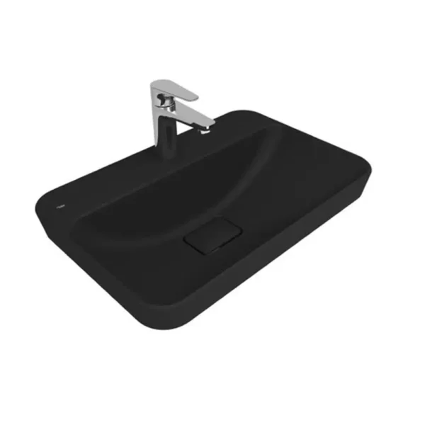 Kale Zero 2.0 60x40 Yarı Gömme Dikdörtgen Lavabo Mat Siyah