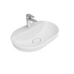 Kale Zero 2.0 60x40 Yarı Gömme Oval Lavabo Mat Beyaz