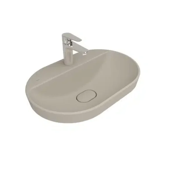 Kale Zero 2.0 60x40 Yarı Gömme Oval Lavabo Mat Vizon