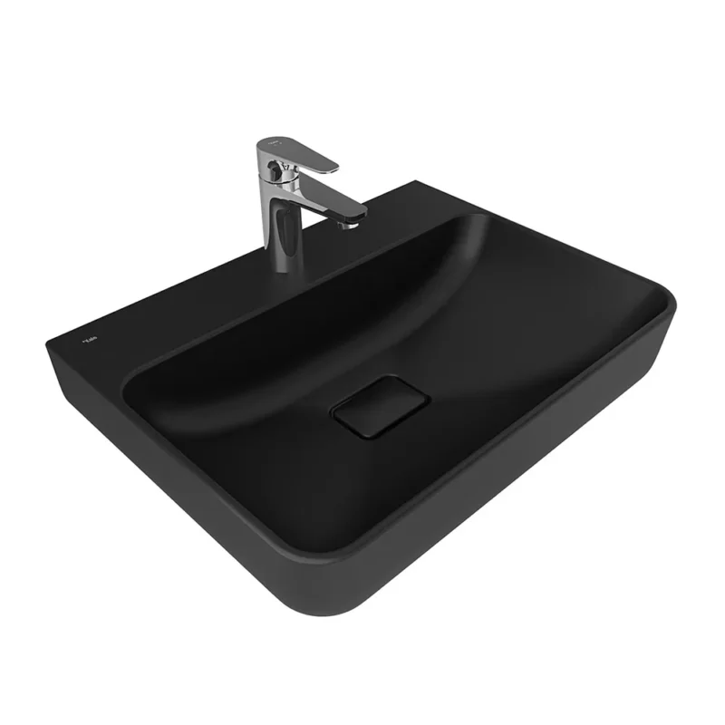 Kale Zero 2.0 60x45 Dikdörtgen Lavabo Mat Siyah