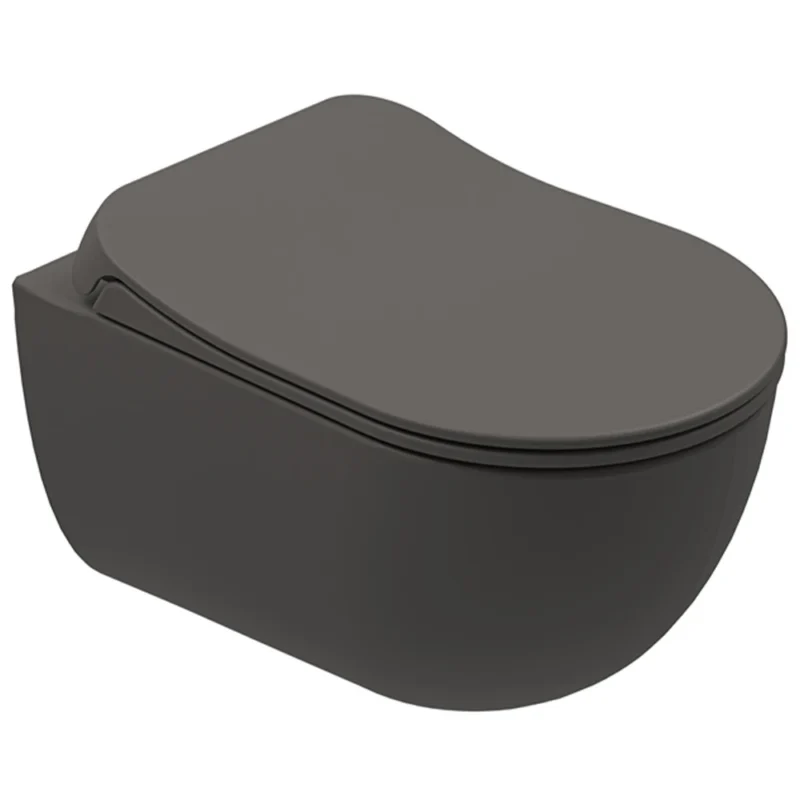 Kale Zero 2.0 Smart Asma Klozet Taharet Delikli+Ultra Slim Smart Kapak Mat Antrasit Gri