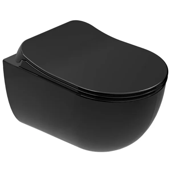 Kale Zero 2.0 Smart Asma Klozet Taharet Delikli+Ultra Slim Smart Kapak Siyah