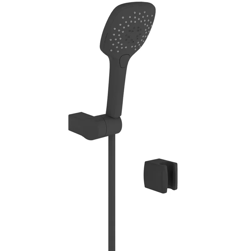 Kale Zero El Duşu Takımı-3F Kare (Mat Siyah)