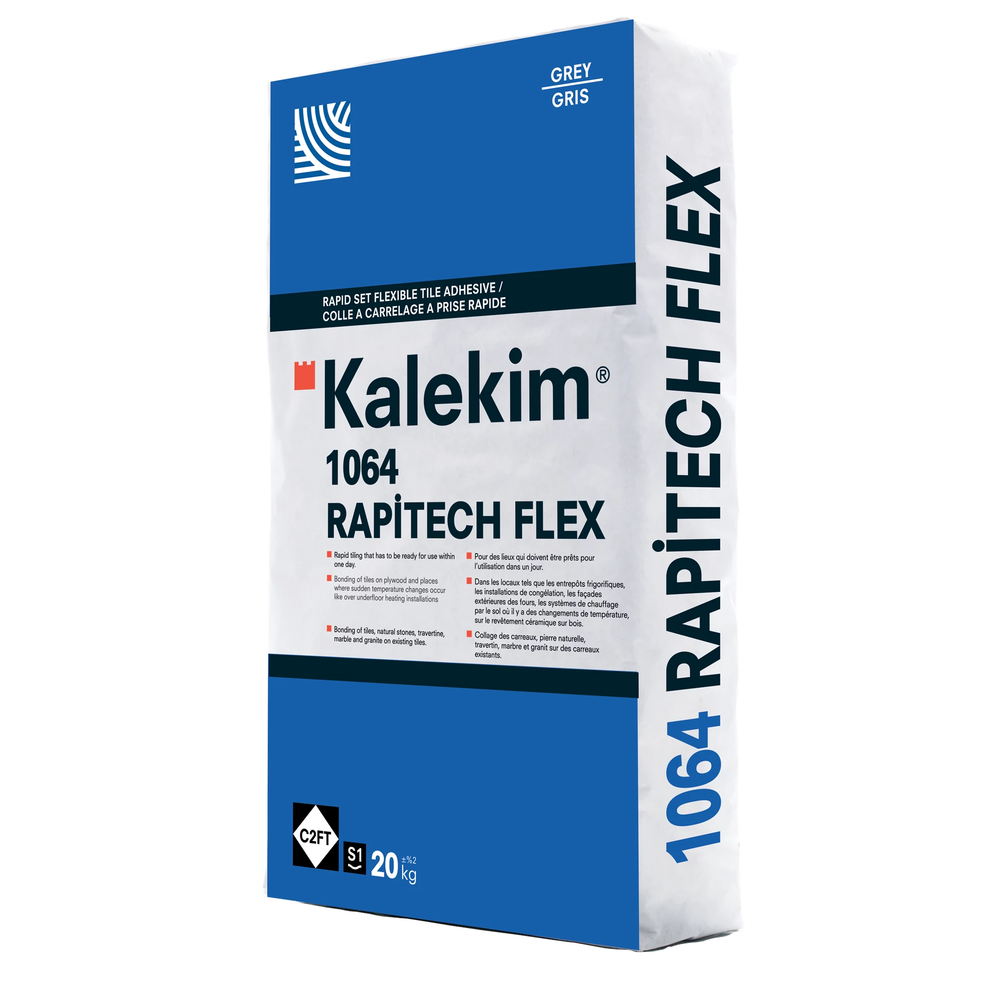 Kalekim 1064 Rapitech Flex Hızlı Priz Alan Esnek Yapırtırma Harcı, Gri C2FT S1 20 kg Kalekim 1064 Rapitech Flex Hızlı Priz Alan Esnek Yapırtırma Harcı, Gri C2FT S1 20 kg