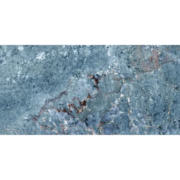 Kütahya Seramik 60x120 cm Freya Mavı Rektifiye Parlak Nano