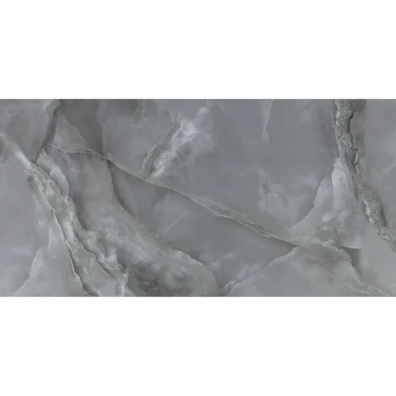 Kütahya Seramik 60x120 cm Marea Koyu Gri Rektifiye Parlak Nano