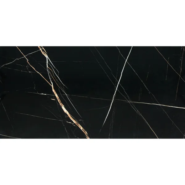 Kütahya Seramik 60x120 cm Nox Siyah Kristal Rektifiye Parlak Nano