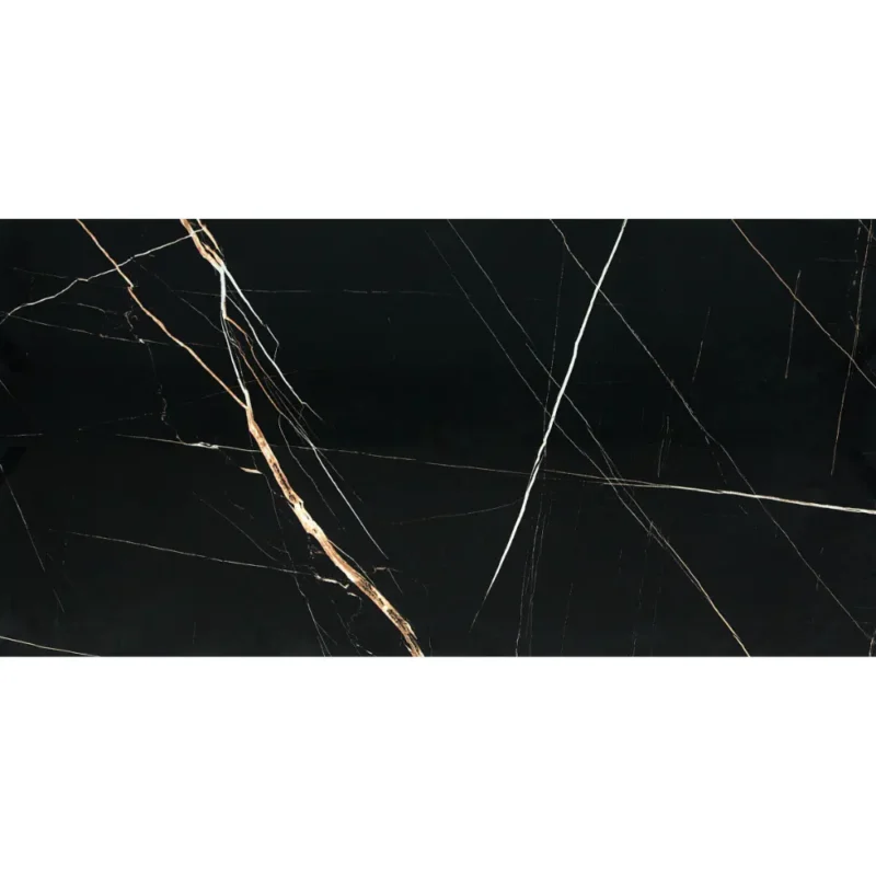 Kütahya Seramik 60x120 cm Nox Siyah Kristal Rektifiye Parlak Nano