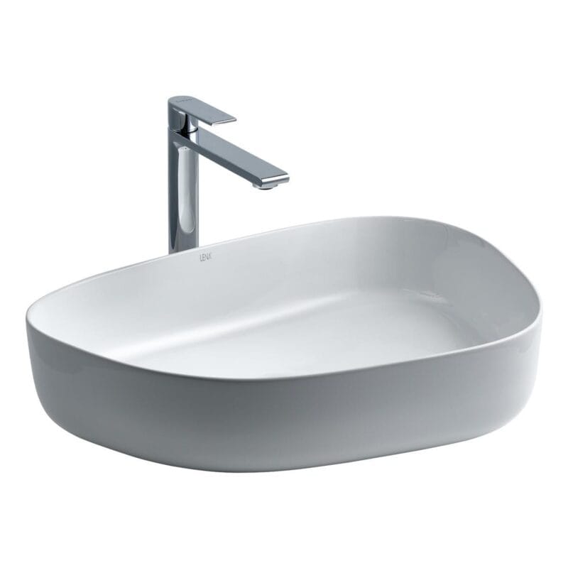 Lena E-2107 Tezgah Üstü Porselen Lavabo