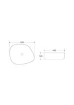 Lena E-2107 Tezgah Üstü Porselen Lavabo