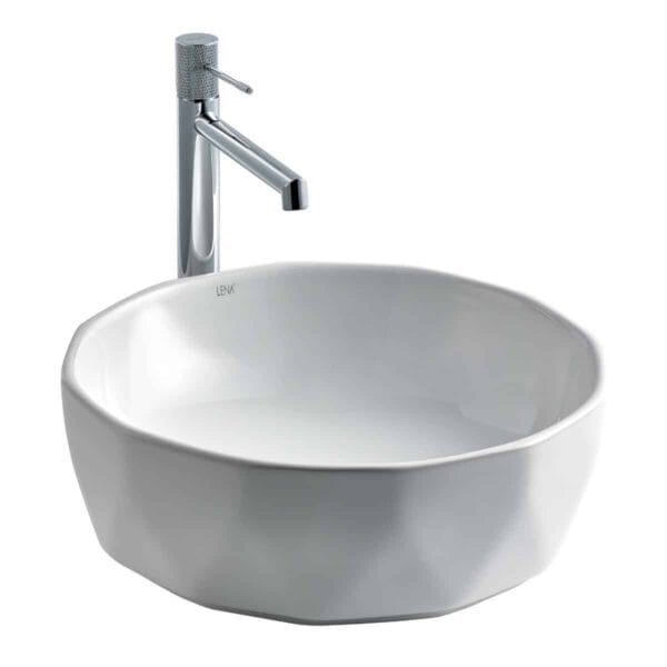 Lena E-2110 Tezgah Üstü Porselen Lavabo