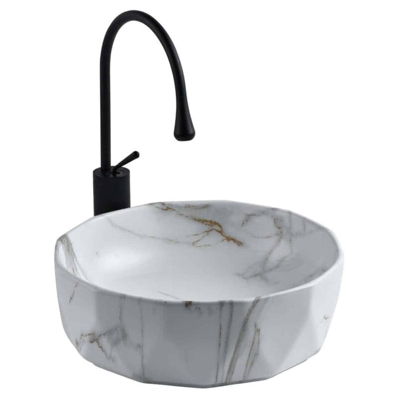 Lena E-2110M1 Tezgah Üstü Porselen Lavabo