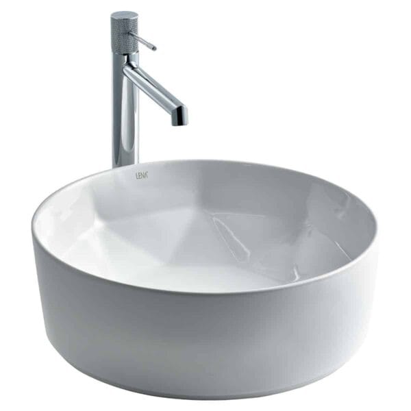 Lena E-2112 Tezgah Üstü Porselen Lavabo