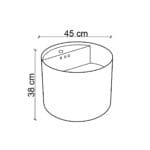 Lena E-252SS Monoblok Lavabo Siyah