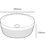 Lena E-4000A Altın Tezgah Üstü Lavabo