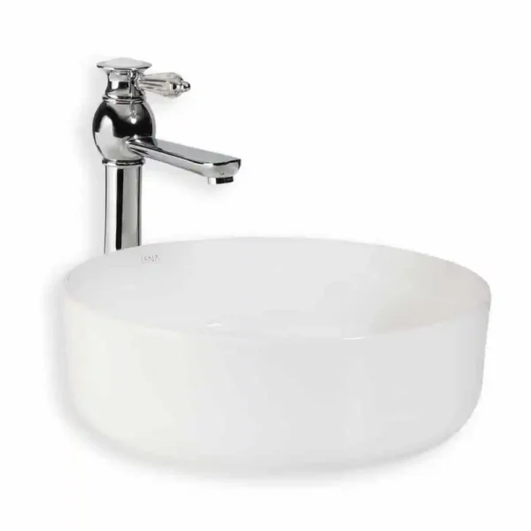 Lena E-4040 Beyaz Tezgah Üstü Lavabo
