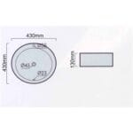 Lena E-4044 Tezgah Üstü Porselen Lavabo