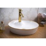 Lena E-4044A Altın Tezgah Üstü Lavabo