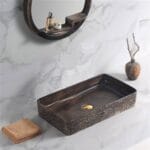 Lena E-4061K Tezgah Üstü Porselen Lavabo