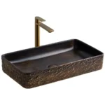 Lena E-4061K Tezgah Üstü Porselen Lavabo