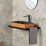 Lena E-4061K Tezgah Üstü Porselen Lavabo