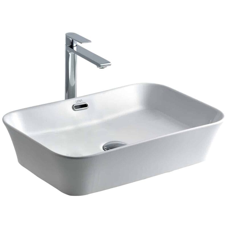 Lena E-4160 Tezgah Üstü Porselen Lavabo