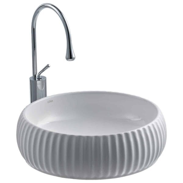 Lena E-4161 Tezgah Üstü Porselen Lavabo