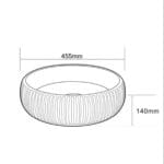 Lena E-4161 Tezgah Üstü Porselen Lavabo