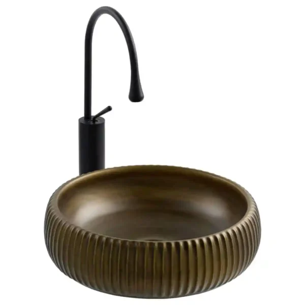 Lena E-4161C Tezgah Üstü Porselen Lavabo