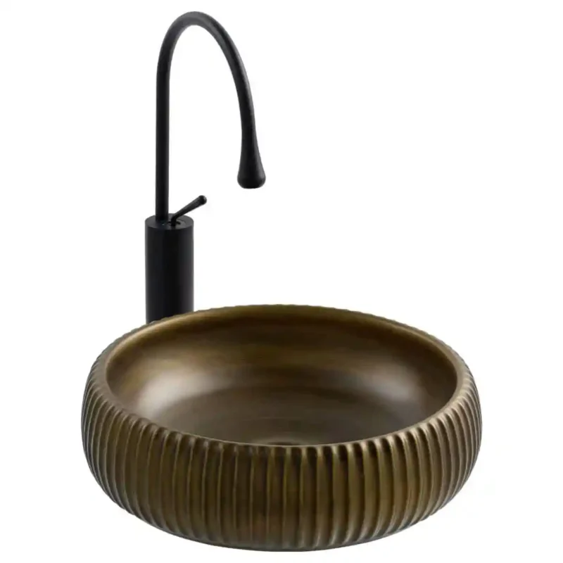 Lena E-4161C Tezgah Üstü Porselen Lavabo