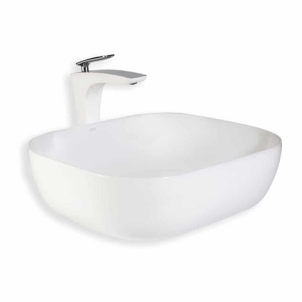 Lena E-4613 Beyaz Tezgah Üstü Lavabo