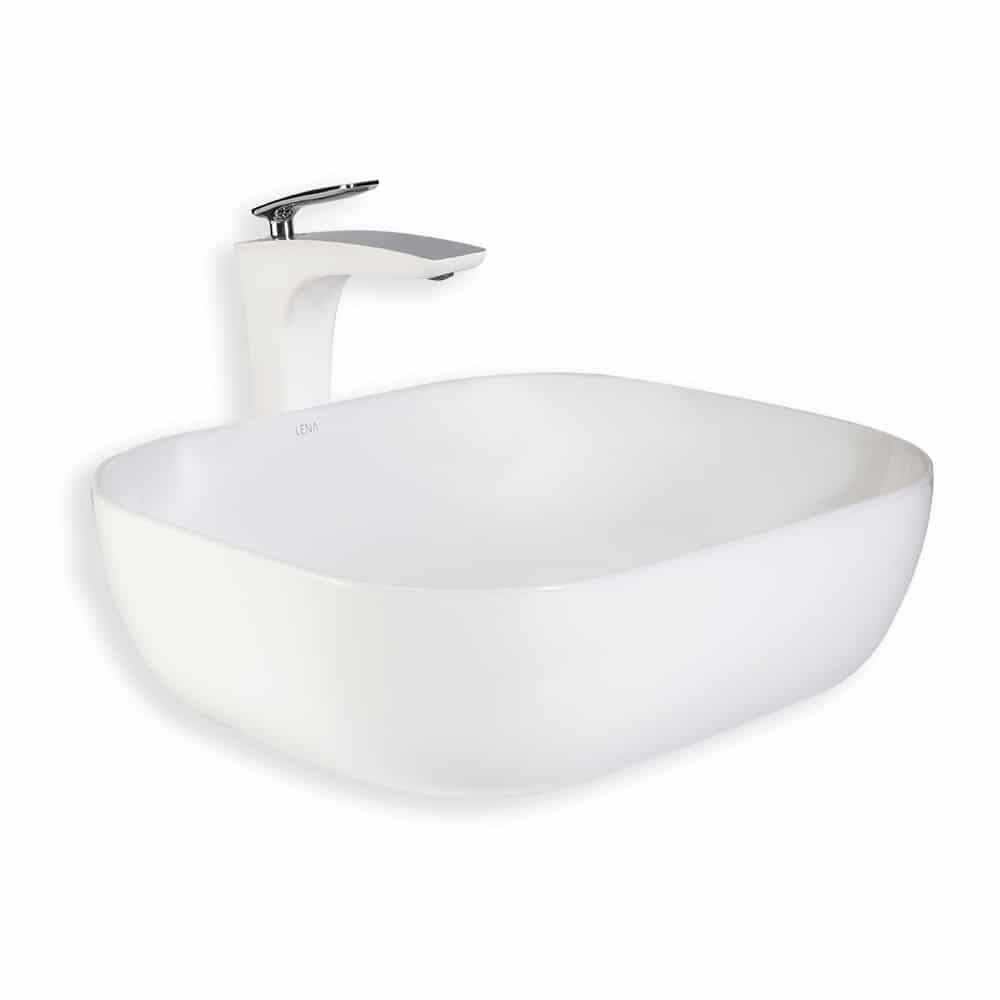 Lena E-4613 Beyaz Tezgah Üstü Lavabo Lena E-4613 Beyaz Tezgah Üstü Lavabo