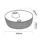 Lena E-5001A Altın Tezgah Üstü Lavabo