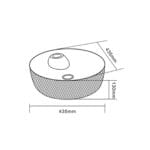 Lena E-5001G Tezgah Üstü Porselen Lavabo