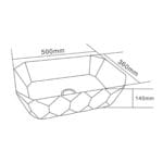 Lena E-8141 Tezgah Üstü Lavabo Altın