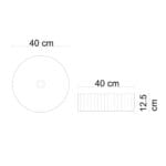 Lena E-W1001MF Tezgah Üstü Mat Füme Lavabo