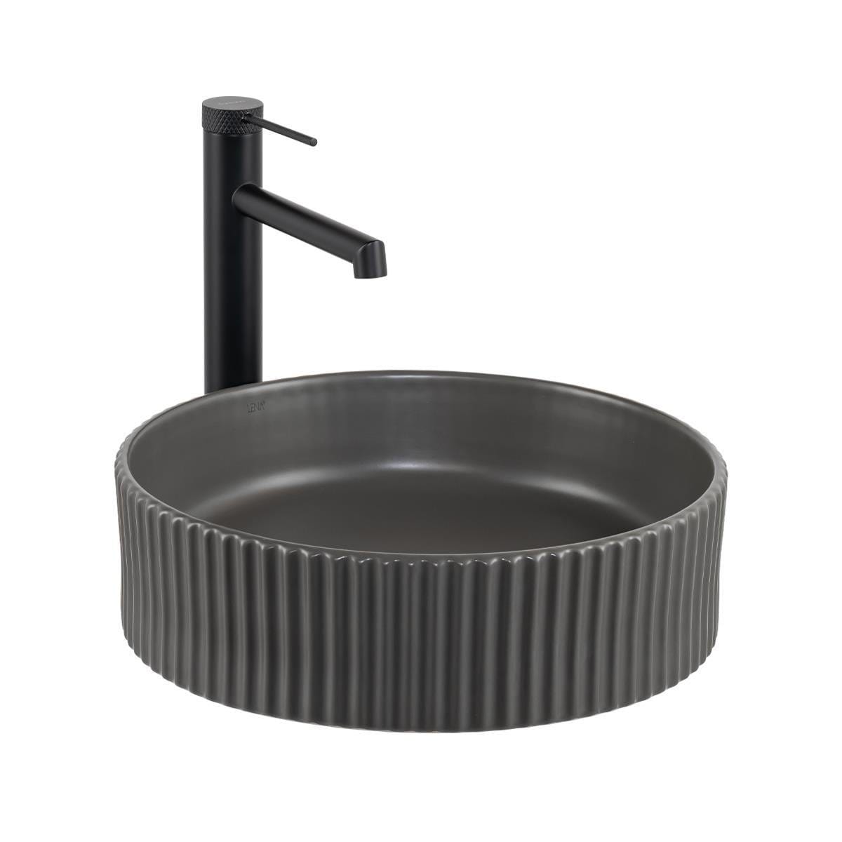 Lena E-W1001MF Tezgah Üstü Mat Füme Lavabo Lena E-W1001MF Tezgah Üstü Mat Füme Lavabo