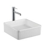 Lena E-W1003MB Tezgah Üstü Lavabo Mat Beyaz